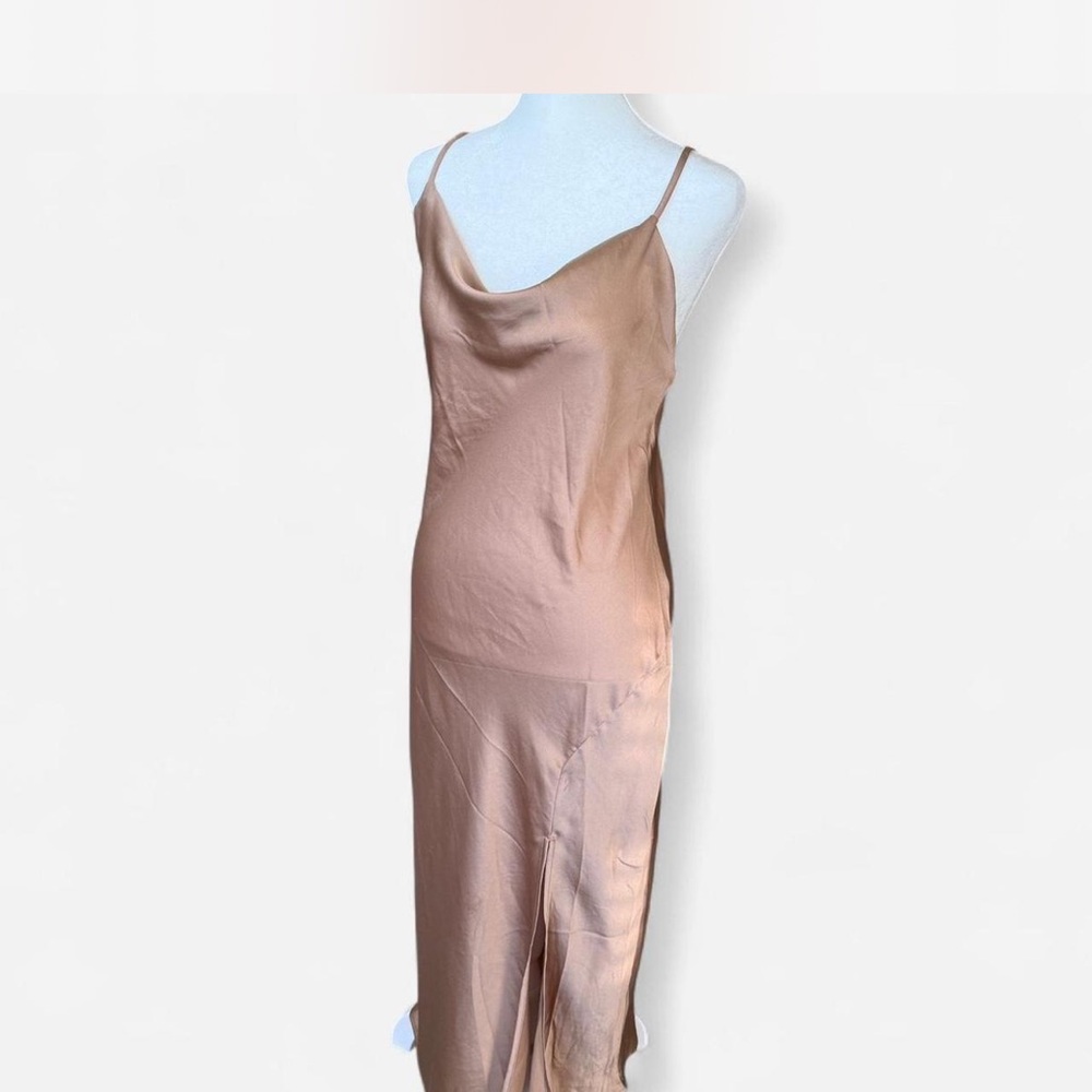 Sleek champagne Slip Dress